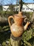 Pyrite stoneware teapot