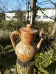 Pyrite stoneware teapot