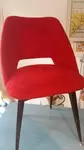 Red moumoute chair from the 60s