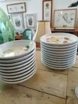 Set of 18 vintage plates