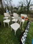 Set of six bistro chairs