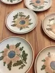 Set of six Gien plates 