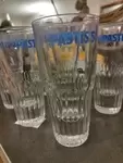 Set of six vintage Pastis glasses