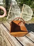 Small wooden winegrower basket