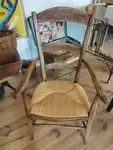 Straw armchair