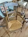 Straw armchair