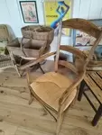 Straw armchair