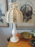 Vintage alabaster bedside lamp