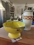 Vintage enameled colander 