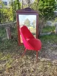 Vintage furry chair