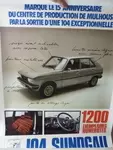 Vintage poster Peugeot 104 Sundgau