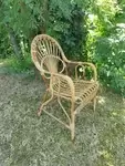 Vintage rattan armchair