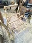 Vintage rattan armchair 