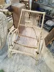 Vintage rattan armchair 