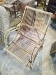 Vintage rattan armchair 