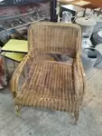 Vintage rattan armchair