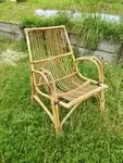 Vintage rattan armchair 