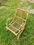 Vintage rattan armchair 