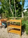 Vintage rattan shelf