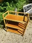 Vintage rattan shelf