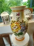 Vintage vase floral decor