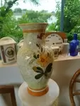 Vintage vase floral decor