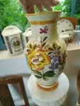 Vintage vase floral decor