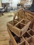 Wicker bottle holder 