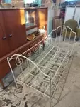 Wrought iron bed from the early 20th century 