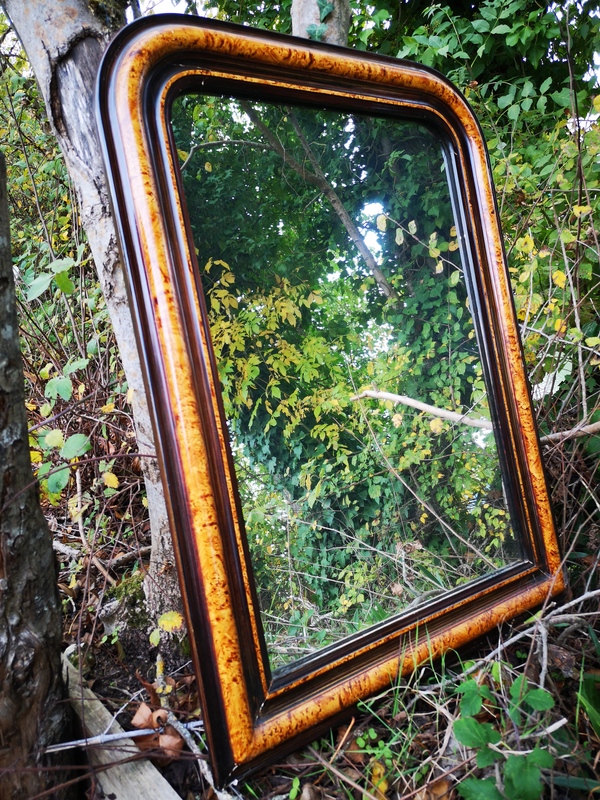 Miroir ancien en platre